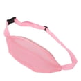 thumbnail image 2 of Riñonera de malla para playa, cinturón ajustable impermeable y transpirable, riñonera ligera portátil para deportes al aire libre para viajes, color rosa, 2 of 12