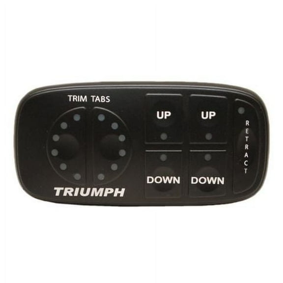 Larson Triumph Black Boat Trim Tabs Multi Switch Switchpad Control