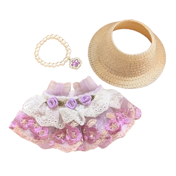 Ropa de Muñeca para Niñas 3+ Años Tela Suave Traje de Juego Accesorios para Todas las Ocasiones