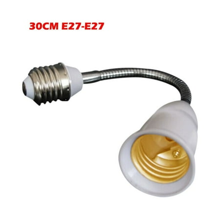 

ERTUTUYI LED Light Bulb Lamp Holder E27 Flexible Extension Adapter Converter Screw Socket