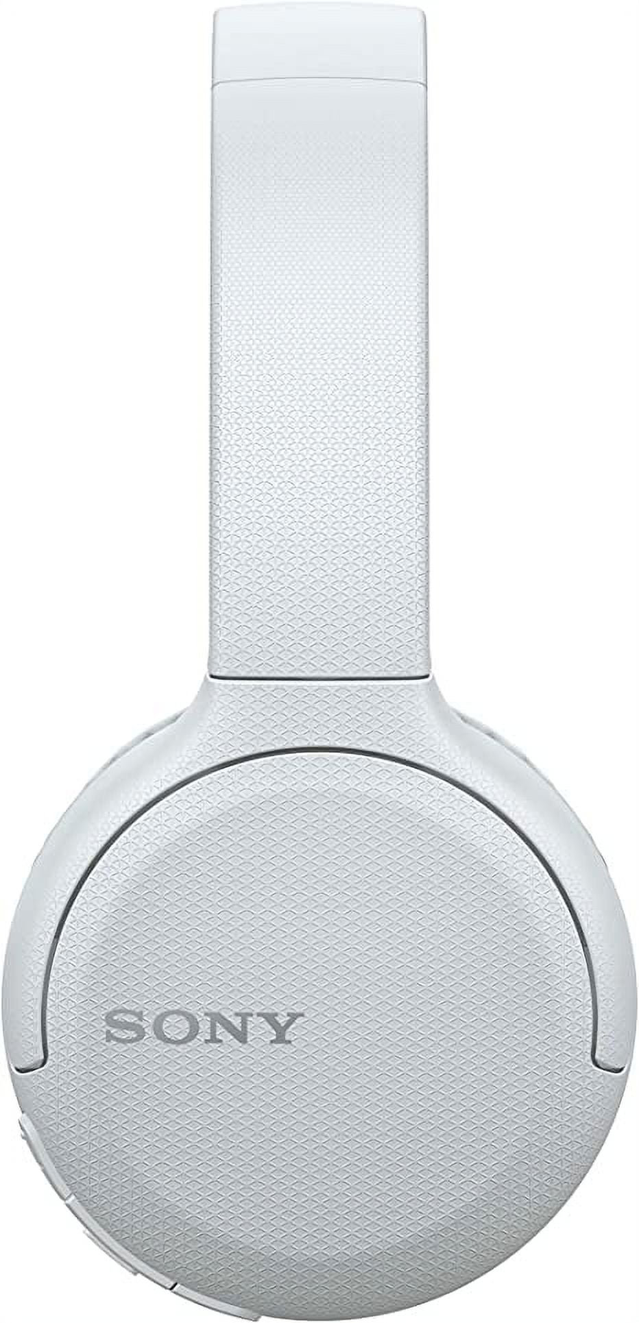 Sony Wireless Headphones WH-CH510: Wireless Bluetooth On-Ear Headset with  Mic for Phone-Call, White 