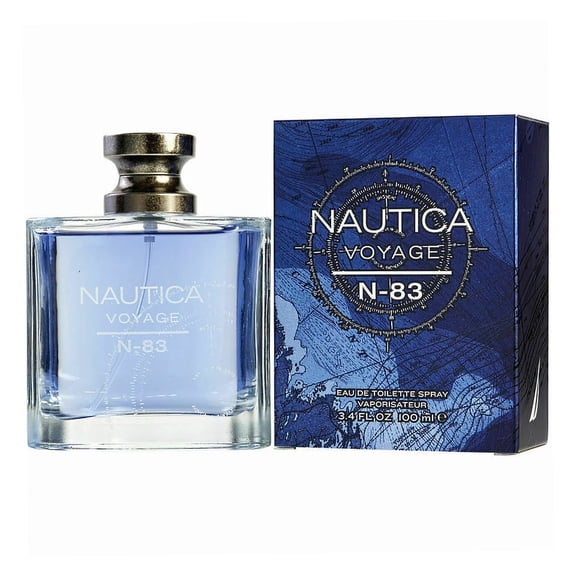 N-83 By Nautica Voyage Eau de Toilette Spray For Men 3.4 oz (Pack of 2)