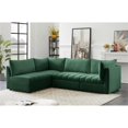 thumbnail image 4 of Meridian Furniture Jacob Green Velvet Modular Sectional, 4 of 12