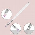 thumbnail image 4 of Flat Head Manicure Brush Nail Tool Gel Pen Purple Hair Light Design for Home Salon Precision Application, 4 of 9