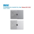 thumbnail image 3 of Case for MacBook Pro 16 inch Case 2023 2022 2021 Release M2 A2780 A2485 M1 Pro/Max Chip with Touch ID, Plastic Hard Shell Protective Cover with Keyboard Skin, 3 of 7