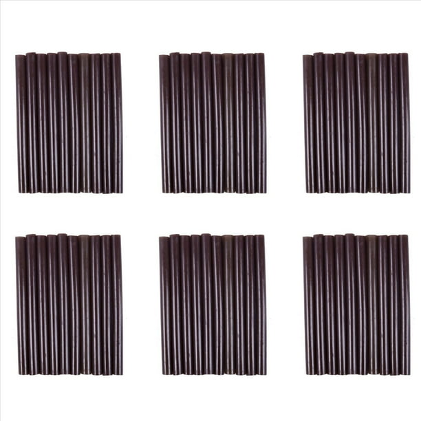 60 Piezas 100 mm X 7 mm Adhesivo de FusióN en Caliente Barras de Pegamento para Pistola de Pegamento de FusióN en Caliente MarróN