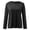 Black, variant on GZWYHT Womens Lace Patchwork Tunic,Eyelet Tops Casual Pullover Solid Loose Blouses Basic Top Long Sleeve Casual Crew Neck Dressy Shirt
