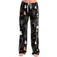 thumbnail image 2 of Halloween Pajama Pants for Women Ghost Print Elastic Waist Comfy Lounge Pjs Pants, 2 of 5