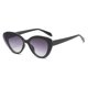thumbnail image 3 of Gafas de sol estilo ojo de gato para mujer, ideales para actividades al aire libre. Diseño moderno y juvenil con montura retro. Negro, 3 of 9