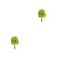 thumbnail image 2 of Yuarrent 20 Uds. Modelo de decoración de casa de árbol, diseño de construcción, paisaje de ferrocarril, planta de plástico, juguetes para niños, 4cm 2piezas Yuarrent CBP446116, 2 of 5