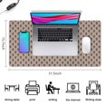 thumbnail image 5 of Long Mouse Pads for Desk,Brown Bigfoot Pattern Desk Mats on Top Of Desks, Desk Mouse Pad Extra Large with 3mm Non-Slip Base and Stitched Edge for Gaming,Office,Work,Home 31.5"x15.7", 5 of 6