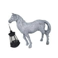 thumbnail image 1 of Luz solar al aire libre Zulema estatua de jardín resina figura caballo gris, 1 of 8