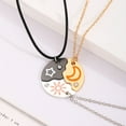 thumbnail image 5 of Sun Star Moon Magnetic Friendship Necklace Alloy Material Magnetic Closure Friendship Gift Jewelry Accessory, 5 of 5