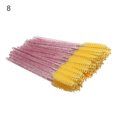 thumbnail image 1 of Flmtop 50Pcs Women Disposable Faux Crystal Eyelash Brushes Eye Makeup Cosmetic Tools, 1 of 10