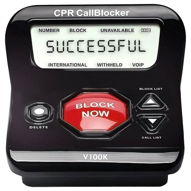 Bloqueador de llamadas CPR V100K para teléfonos fijos con identificador de llamadas