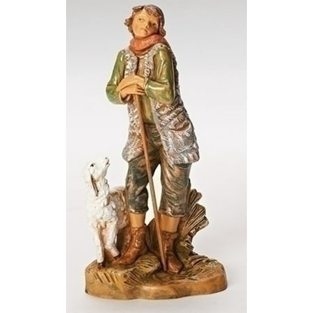 - Peter the Shepherd with Sheep Figurine for Fontanini 7.5