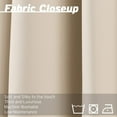 thumbnail image 2 of Extra Long 15 FT Blackout Curtain, Antique Bronze Grommet Tall Curtain for High Ceiling or Long Window, 2 Story Curtain for Living Room (1 Panel, 52" W x 180" L, BISCUIT), 2 of 5