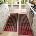 thumbnail image 4 of Kitchen Rugs Sets Of 2,Multicolor Christmas Pattern Anti Fatigue Kitchen Mat Rugs Non Slip Washable,Decorative Kitchen Floor Mats for Kitchen,Sink,Laundry,17"X47", 4 of 5
