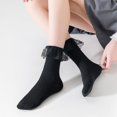 thumbnail image 5 of YooGuoGuo Womens Crew Socks Lace Ruffle Frilly Cotton Cute Princess Ankle Dress Socks for Girl 6 Pack, 5 of 7