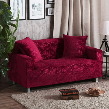 

dosili 2023 stretch velvet sofa cover three-dimensional embossed solid color sofa cover