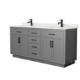 thumbnail image 5 of Wyndham Collection Wcg262672d-Qtz-Unsmxx Beckett Tk 72" Free Standing Double Basin Vanity, 5 of 7