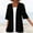 Black, variant on Tbopshirt Cardigan for Women,Women Fashion Cardigan Up Casual Solid Color Half Sleeve Hoodeless Tops Girls Zip Up Jacket