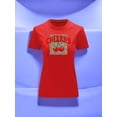 thumbnail image 1 of Playera Blusa De Cerezas Cherries Con Fondo Animal Print Vintage Color Rojo Talla Mediana Marca Emil SaEs, 1 of 4