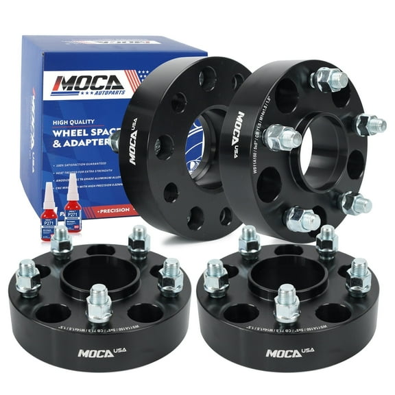 MOCA AUTOPARTS 4PCS 1.5"(38mm) Wheel Spacers 5x5" to 5x5" with M14x1.5 Thread Pitch Fit for 2011-2021 Jeep Grand Cherokee WK2 & 2011-2021 Dodge Durango