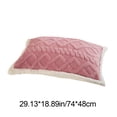 thumbnail image 2 of Milk Fleece Winter Pillowcase - Thermal Fleece Pillow Cover for Bedroom Home Decor, Soft Warm Pillowcase for Winter Cold Weather, Cozy Fleece Pillow Cover for Bed Pillow Protection, 19*29in, Pink, 2 of 6
