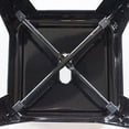thumbnail image 3 of 5 Piece AmeriHome Set Dark Elm Wood Finish Top Bar Table with 4 Black Backless Metal Bar Stools, 3 of 5