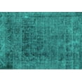 thumbnail image 1 of Ahgly Company Machine Washable Indoor Rectangle Abstract Turquoise Blue Modern Area Rugs, 7' x 9', 1 of 4