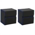 thumbnail image 1 of Caja de Almacenamiento Portátil de Juegos de Mesa, Protector de Tarjeta, Caja de Almacenamiento de Gran Capacidad Negro + Azul, 1 of 8
