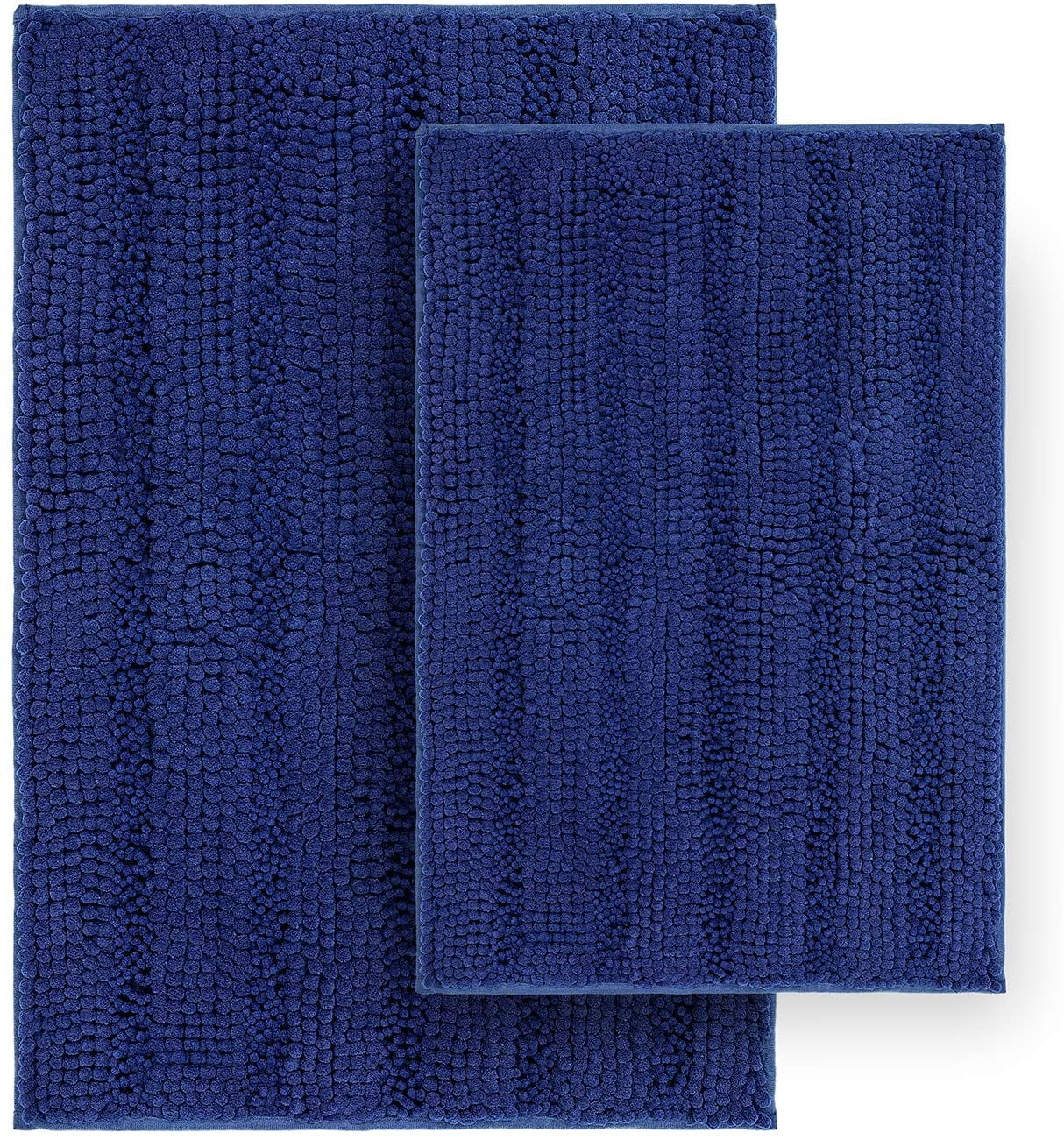 Tafts Ultra Soft Luxury Striped Bath Mat, Bathroom Rugs, Chenille