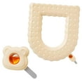 thumbnail image 1 of Fundas para asiento de inodoro impermeables, elegantes, universales, para todas las estaciones, con asa portátil Blanco lechoso, 1 of 9