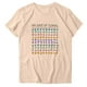 thumbnail image 1 of Tops de Cuello Redondo para las Mujeres Impreso Manga Corta Suéter Camiseta de Imitación Rack, Top Casual de Moda para el Hogar Diario Y el Trabajo, 1 of 3