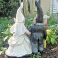 thumbnail image 5 of Homestyles Bride & Groom Wedding Gnome Married Couple Home & Garden Collectible Large Outdoor Statue 14"H, 5 of 6