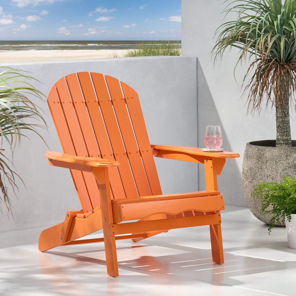 Wooden Outdoor Chair, Modern Patio Adirondack Chair Acacia Wood Folding