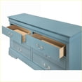 thumbnail image 3 of Dressers Traditional Teal No Assembly Ample Storage 33"H x 57"W x 16"D | Teal | Particle Board, 3 of 6