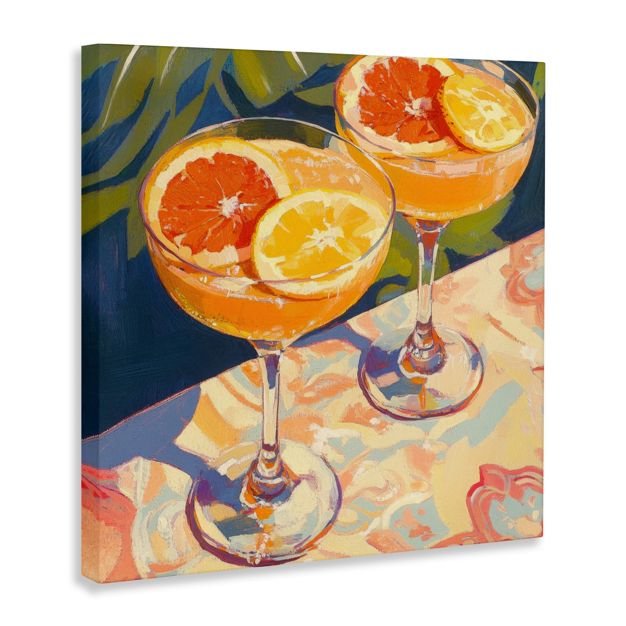 Stupell Industries Fruity Summer Cocktails Canvas Wall Art, design by Petal Prints Design