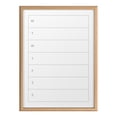 thumbnail image 2 of Kate and Laurel Blake Weekly Calendar or Menu Framed Printed Glass Dry Erase Board by The Creative Bunch Studio, 18x24 Natural, Wall Organization, 2 of 8
