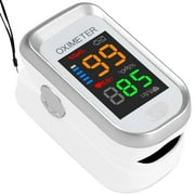 Pulse Oximeter, Finger Pulse Oximeter and OLED Display, Pulse Oximeter Fingertip, Accurate Fast Sp02 Reading Oxygen Meter, Heart Rate Monitor for Adult Child with Lanyard,