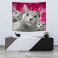thumbnail image 1 of Chat Bleu Russe Sans Tapisserie, 1 of 3