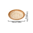 thumbnail image 3 of Wicker Basket Rattan Woven Basket for Storing Bread Fruit Snacks Natural Wood Lightweight Kitchen Restaurant Home Decor, 3 of 6