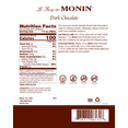 thumbnail image 3 of Monin - Dark Chocolate Syrup, Rich Cocoa Flavor, Great For Lattes, Mochas, Smoothies, & Shakes, Vegan, Non-Gmo, Gluten-Free (1 Liter, 33.8 fl.oz), 3 of 4