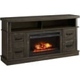 Whalen Weathered Dark Pine Media Fireplace Console for TV's up to 70