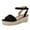 Black, variant on NOKIO Lightweight Women'S Flip Flops Women's Ladies Strap Ankle Buckle Platform Wedges Woven Sandals Roman Shoes