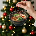 thumbnail image 2 of ViciArt Ramen Bowl Ornament, Funny Food Christmas Tree Decor, Noodles & Egg, Holiday Decor, 2 of 4
