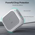thumbnail image 5 of ESR para AirPods de 4ª generación, compatible con AirPods 4 Gen (2024) (USB-C), compatible con MagSafe, cubierta de protección contra caídas con cordón, funda híbrida Orbit, blanco, 5 of 5