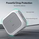 thumbnail image 5 of ESR para AirPods de 4ª generación, compatible con AirPods 4 Gen (2024) (USB-C), compatible con MagSafe, cubierta de protección contra caídas con cordón, funda híbrida Orbit, blanco, 5 of 5