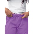 thumbnail image 4 of Sivvan Womens Scrub Set - Multi Pocket Cargo Pants & Stylish Mock Wrap Top, 4 of 6